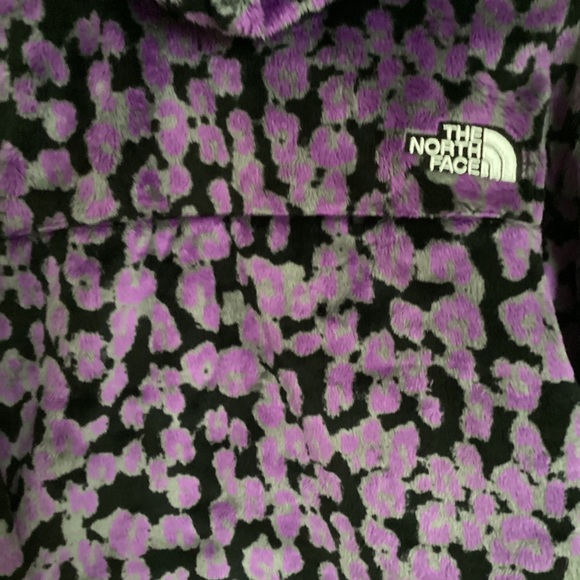 The North Face Osito Purple Leopard Print QTR Zip Gravity Jacket, W Size XS, NWT - Picture 2 of 14
